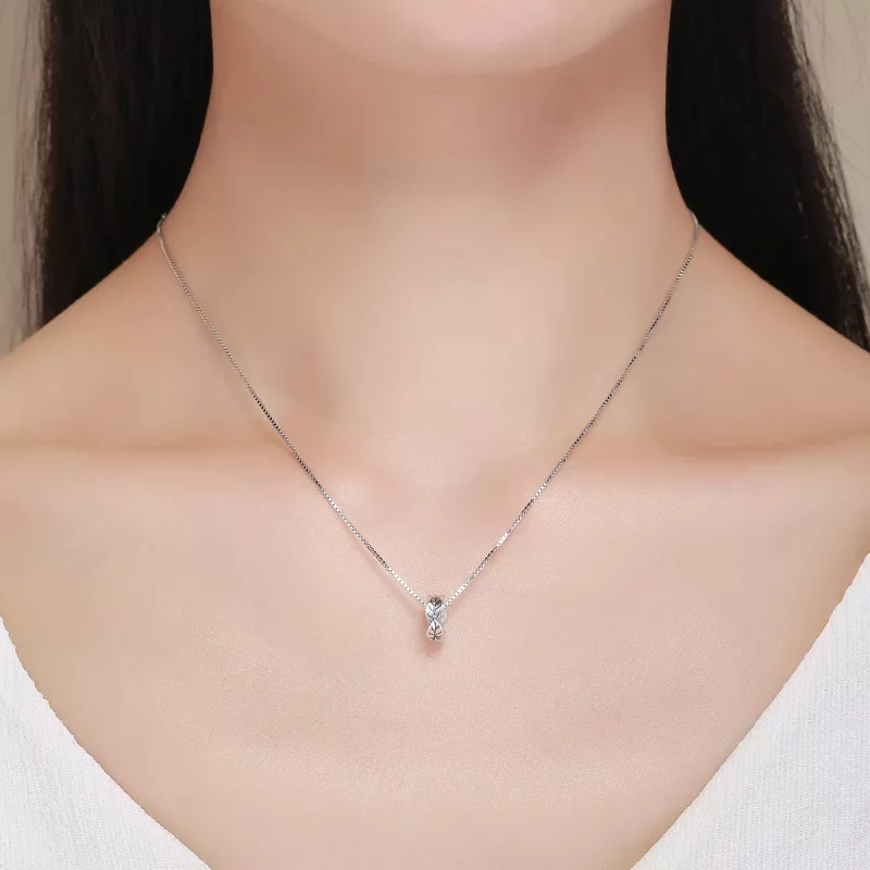 (imagen para) Charm de separador de hojas blancas de plata al estilo Pandora - SCC597 - Ver 6