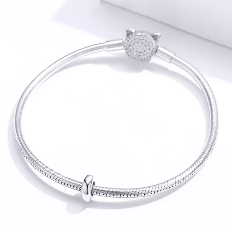 (imagen para) Charm de separador simple en plata estilo Pandora - SCC1450 - Ver 3