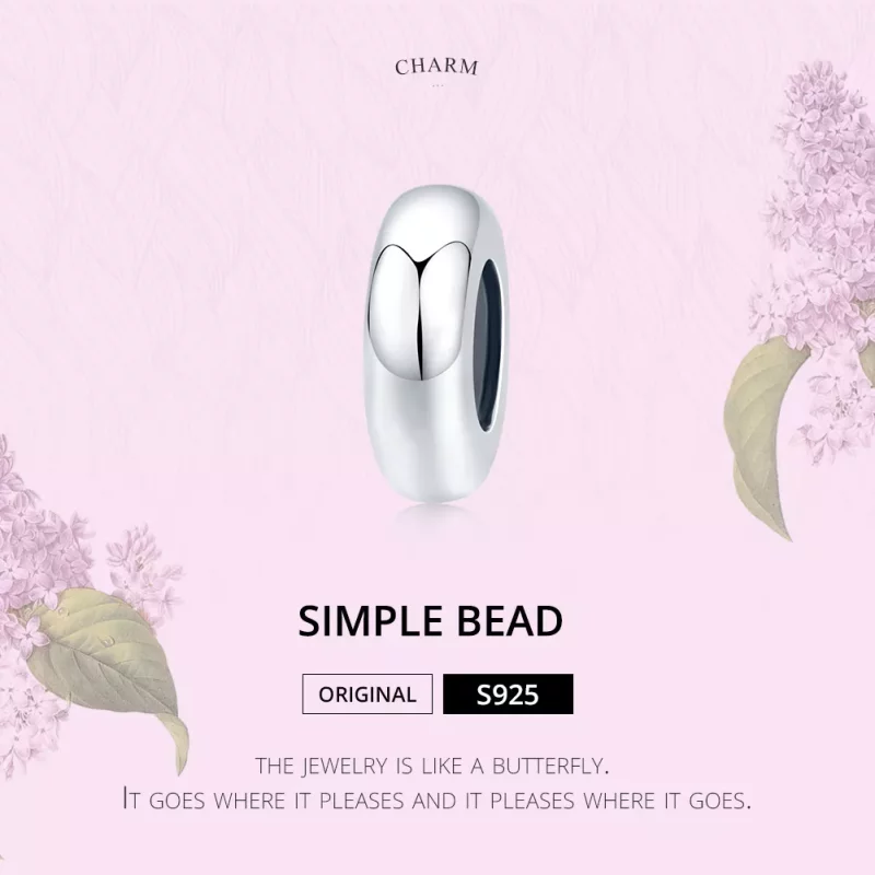 (imagen para) Charm de separador simple en plata estilo Pandora - SCC1450 - Ver 6