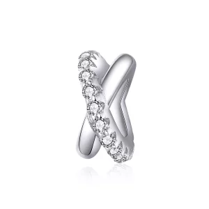 (imagen para) Charm espaciador de estilo Pandora en plata elegante - BSC214