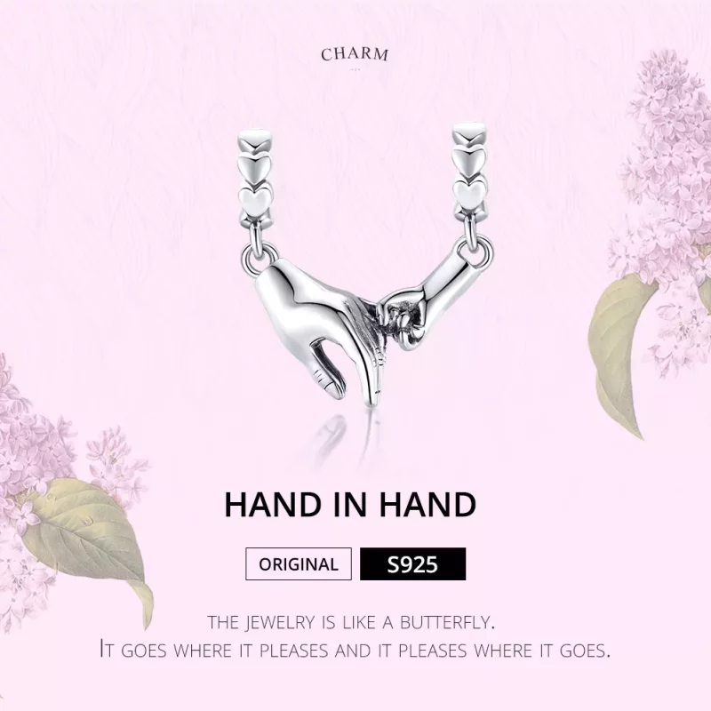 (imagen para) Charm espaciador de plata estilo Pandora, mano a mano - SCC1700 - Ver 6