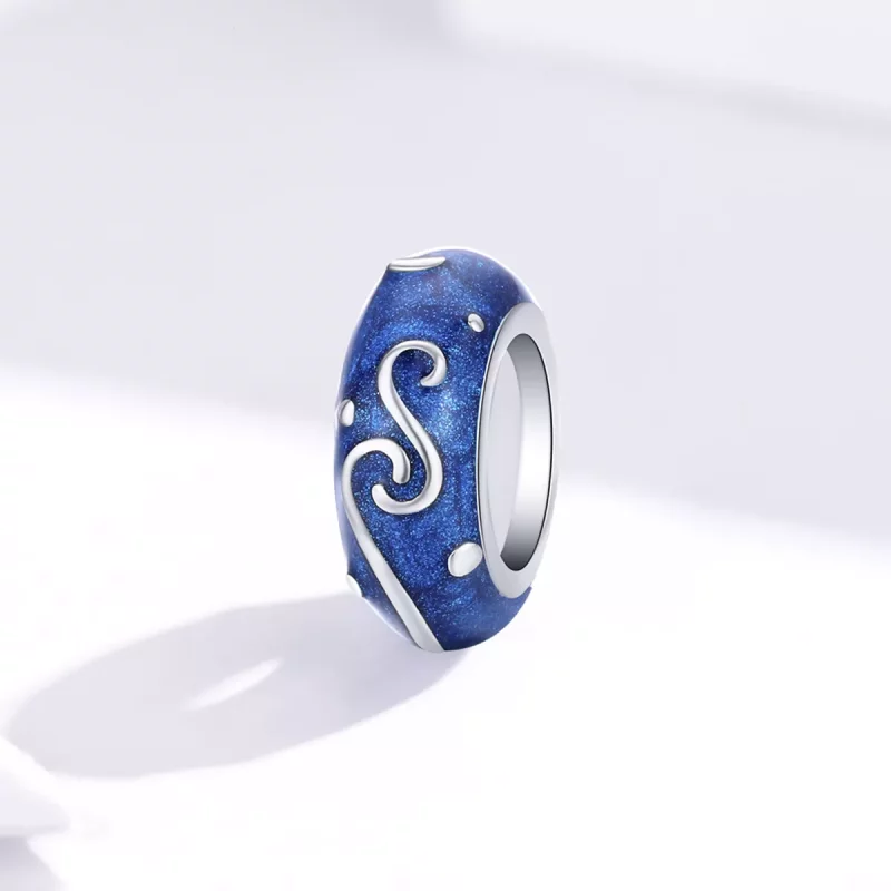 (imagen para) Charm espaciador Pandora Style Silver Star Glow - SCC1388 - Ver 2