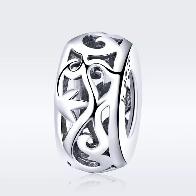 (imagen para) Charm espaciador vintage de plata estilo Pandora - SCC716 - Ver 3
