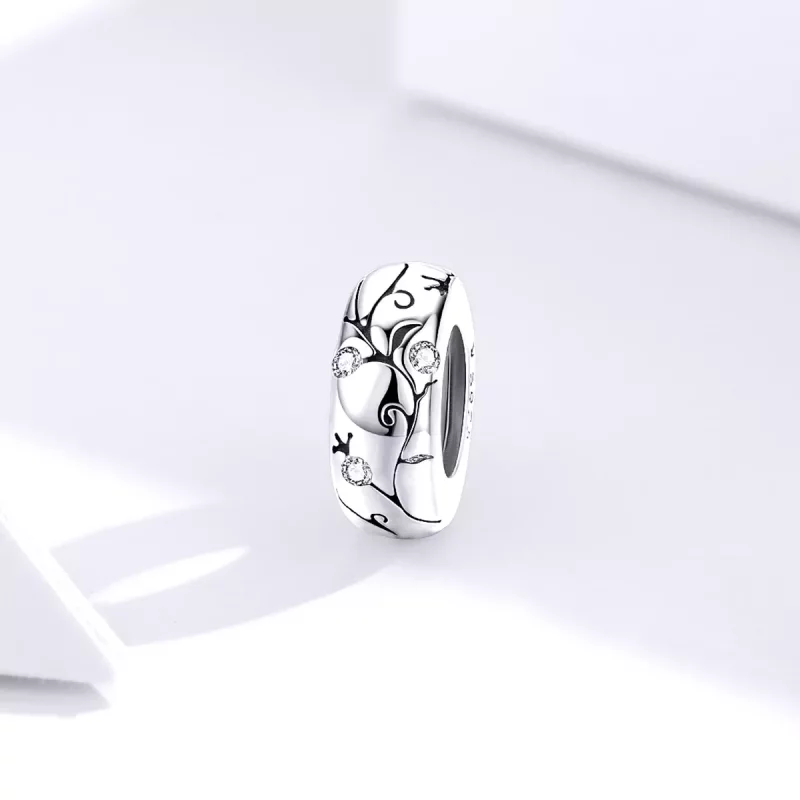 (imagen para) Charm Separador de Estilo Pandora en Plata con Patrón Clásico - SCC1559 - Ver 3