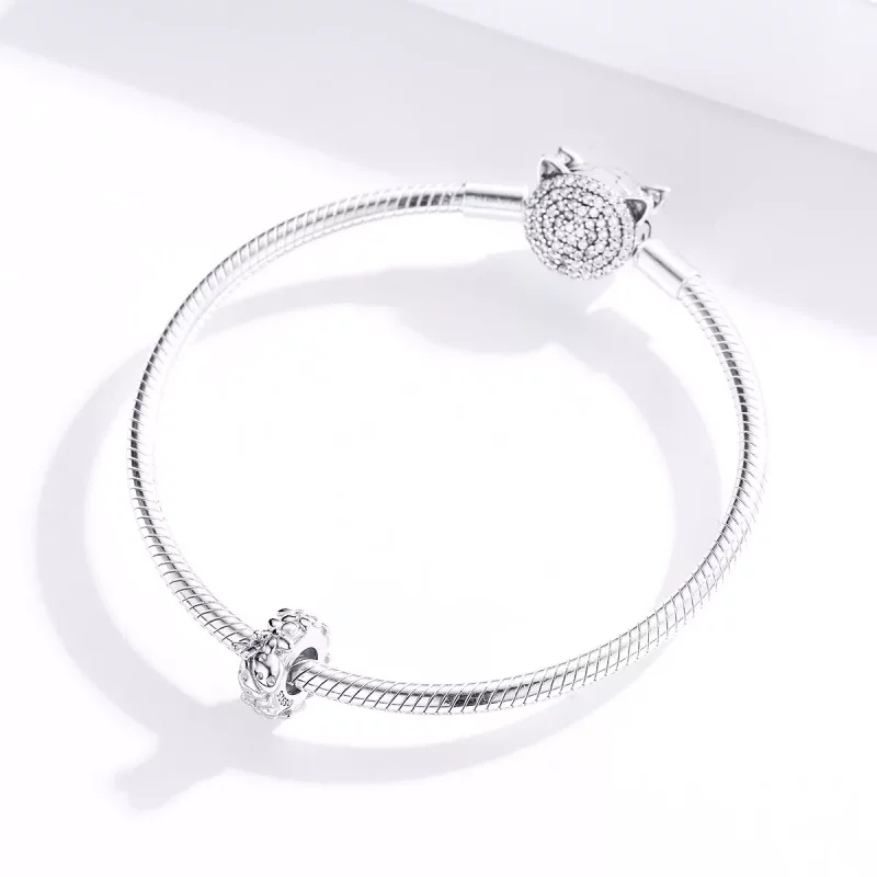 (imagen para) Charm separador de mariquita de plata con estilo Pandora - BSC112 - Ver 2