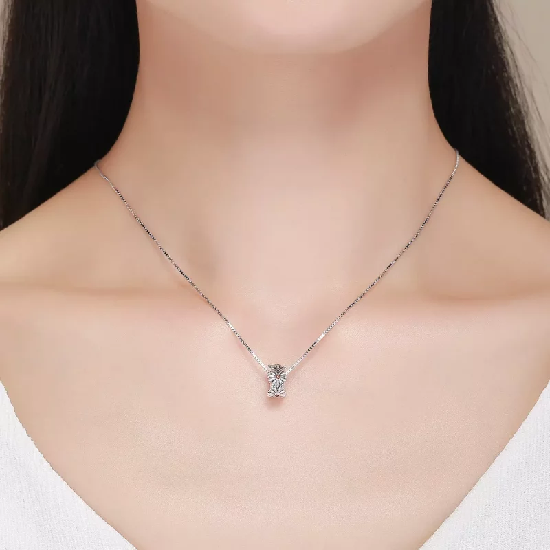 (imagen para) Encanto espaciador de corona de margaritas de plata estilo Pandora - SCC598 - Ver 6