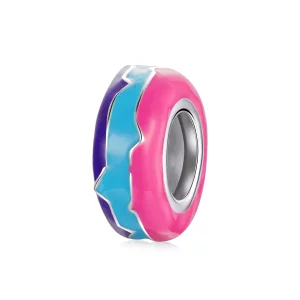 Estilo Pandora Plata Cyberpunk - Encanto espaciador de cuentas deslumbrantes - SCC1843 (imagen para) Estilo Pandora Plata Cyberpunk - Encanto espaciador de cuentas deslumbrantes - SCC1843