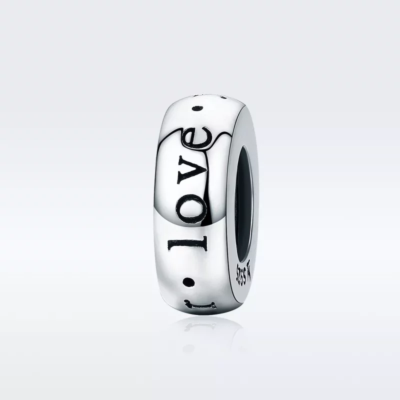 (imagen para) Pandora Style Encanto Espaciador de Plata "Te Amo Siempre" - SCC595 - Ver 2