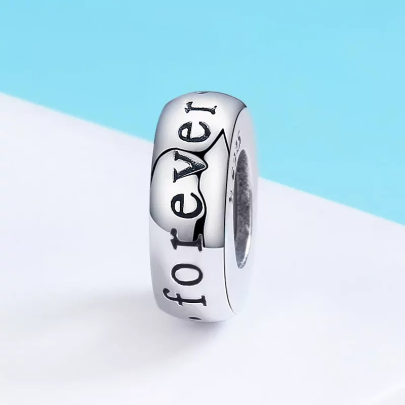 (imagen para) Pandora Style Encanto Espaciador de Plata "Te Amo Siempre" - SCC595 - Ver 3