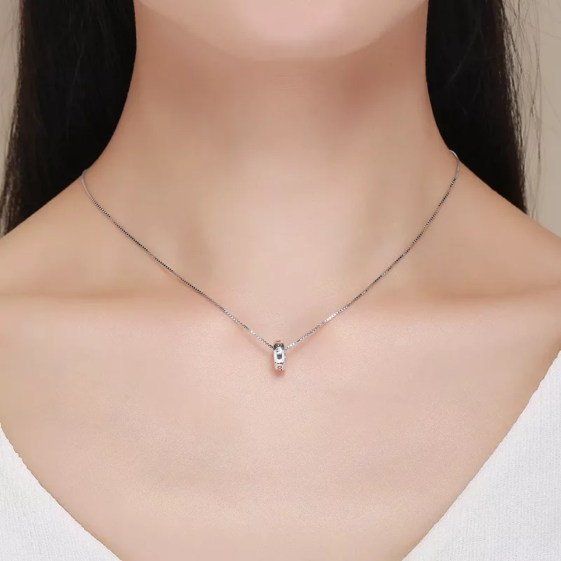 (imagen para) Pandora Style Encanto Espaciador de Plata "Te Amo Siempre" - SCC595 - Ver 6
