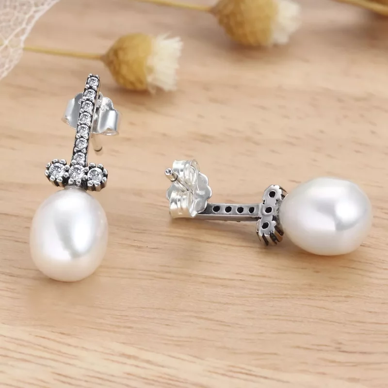 (imagen para) Aretes con luz silenciosa estilo Pandora - VSE100 - Ver 4