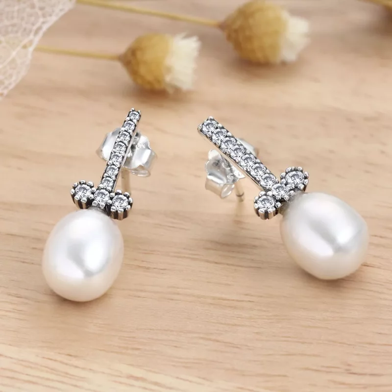 (imagen para) Aretes con luz silenciosa estilo Pandora - VSE100 - Ver 5
