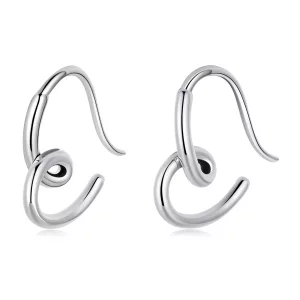 (imagen para) Aretes de amor simples estilo Pandora - SCE1333