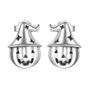 (imagen para) Aretes de calabaza estilo Pandora para Halloween - BSE537