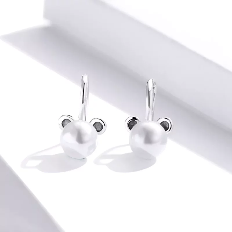 (imagen para) Aretes de oso lindo estilo Pandora - SCE918 - Ver 4