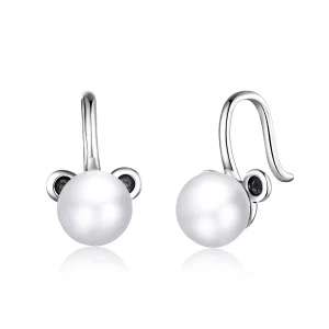 (imagen para) Aretes de oso lindo estilo Pandora - SCE918