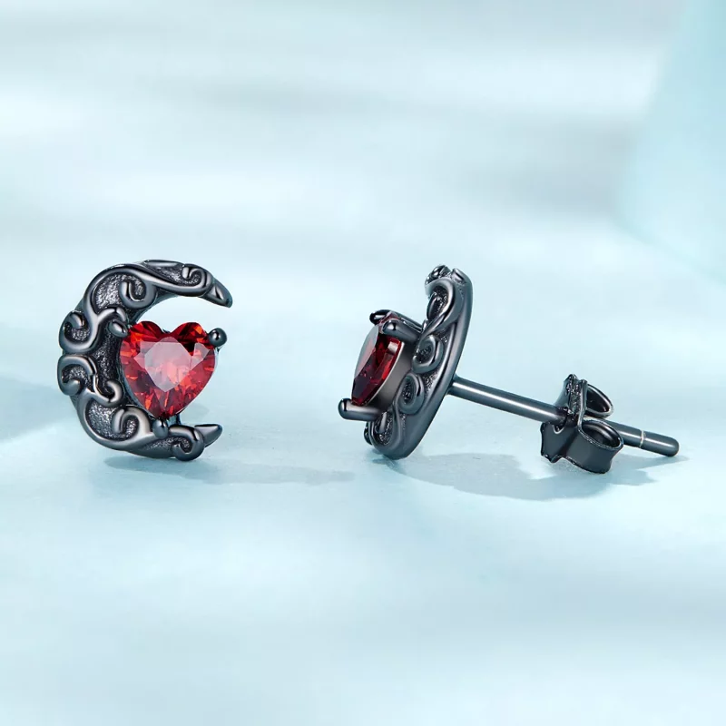 (imagen para) Aretes estilo Pandora con luz de luna y noche oscura - SCE1519 - Ver 3