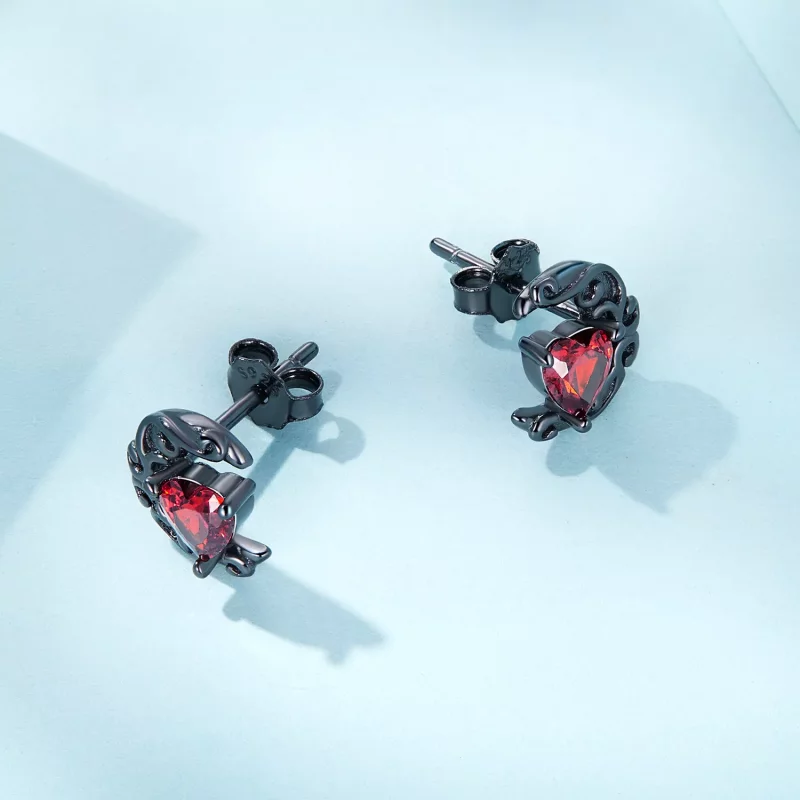 (imagen para) Aretes estilo Pandora con luz de luna y noche oscura - SCE1519 - Ver 4
