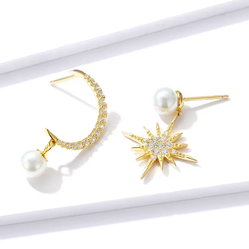 (imagen para) Aretes estilo Pandora Love Nocturne - BSE308 - Ver 4