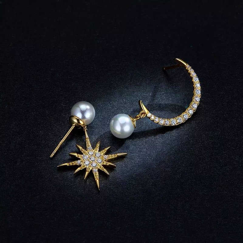 (imagen para) Aretes estilo Pandora Love Nocturne - BSE308 - Ver 5