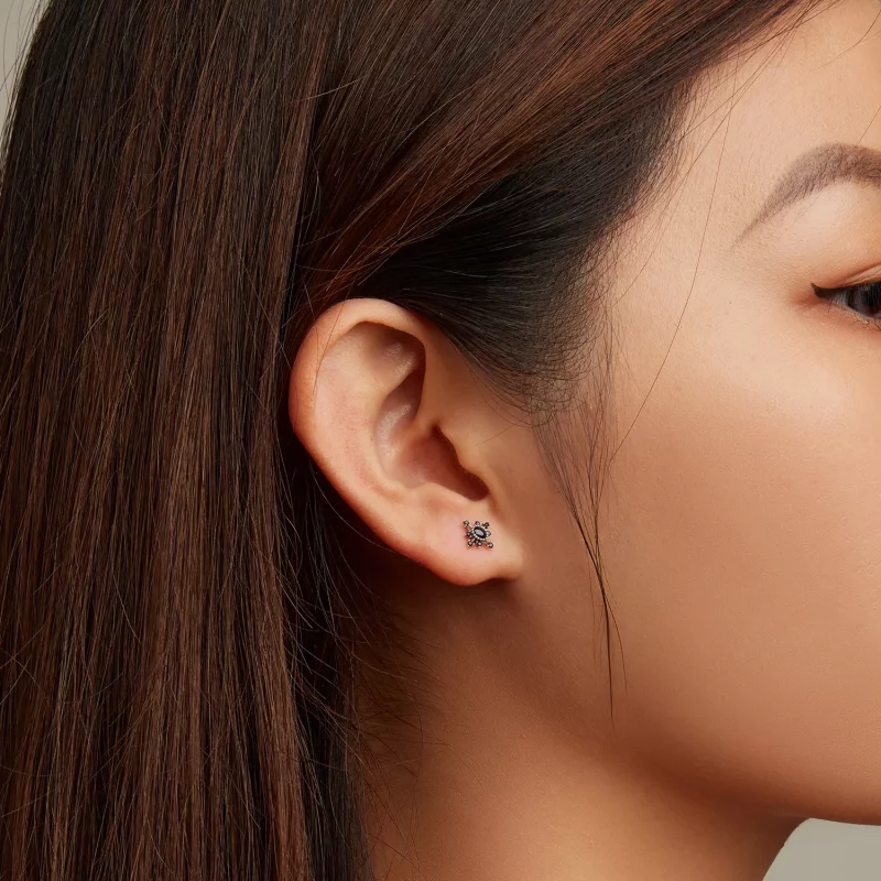 (imagen para) Estilo Pandora Aretes de Estrella para Hombre - SCE1521 - Ver 6