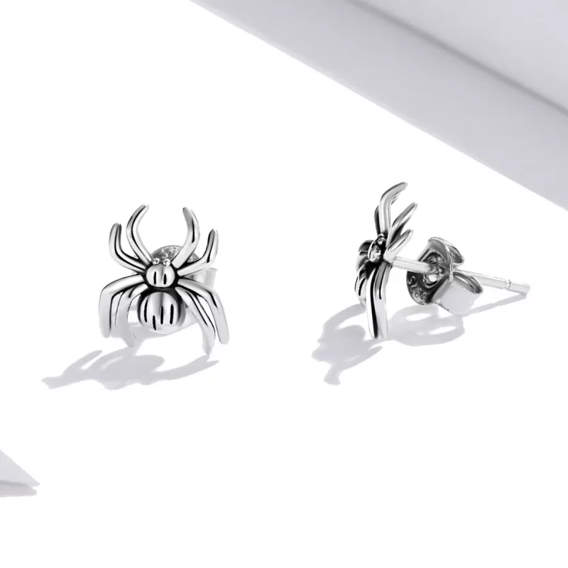 (imagen para) Estilo Pandora Aretes de Tachuela Araña de Ocho Patas - SCE1290 - Ver 2