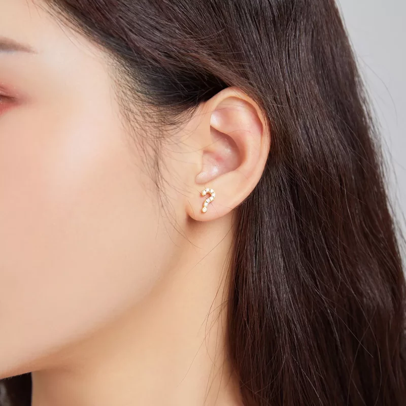 (imagen para) Estilo Pandora Símbolo Secreto - Pendientes de Estudio - SCE1073 - Ver 3