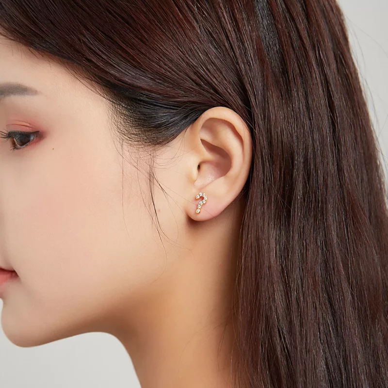(imagen para) Estilo Pandora Símbolo Secreto - Pendientes de Estudio - SCE1073 - Ver 5
