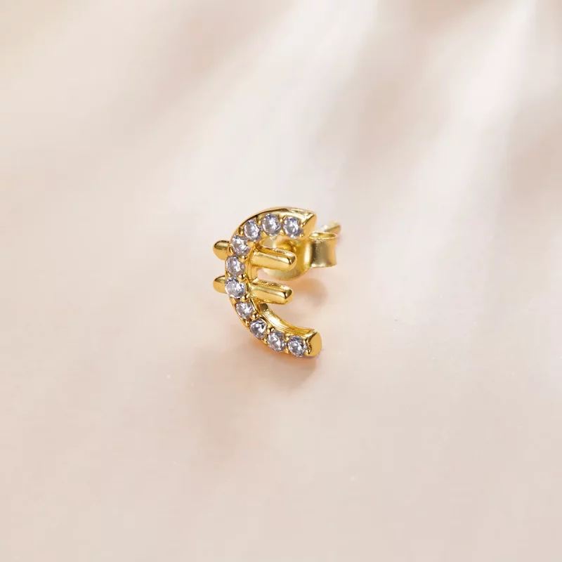 (imagen para) Estilo Pandora Símbolo Secreto - Pendientes de Tachuela - SCE1074 - Ver 2