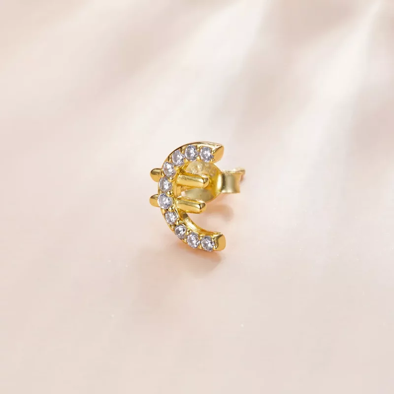 (imagen para) Estilo Pandora Símbolo Secreto - Pendientes de Tachuela - SCE1074 - Ver 3