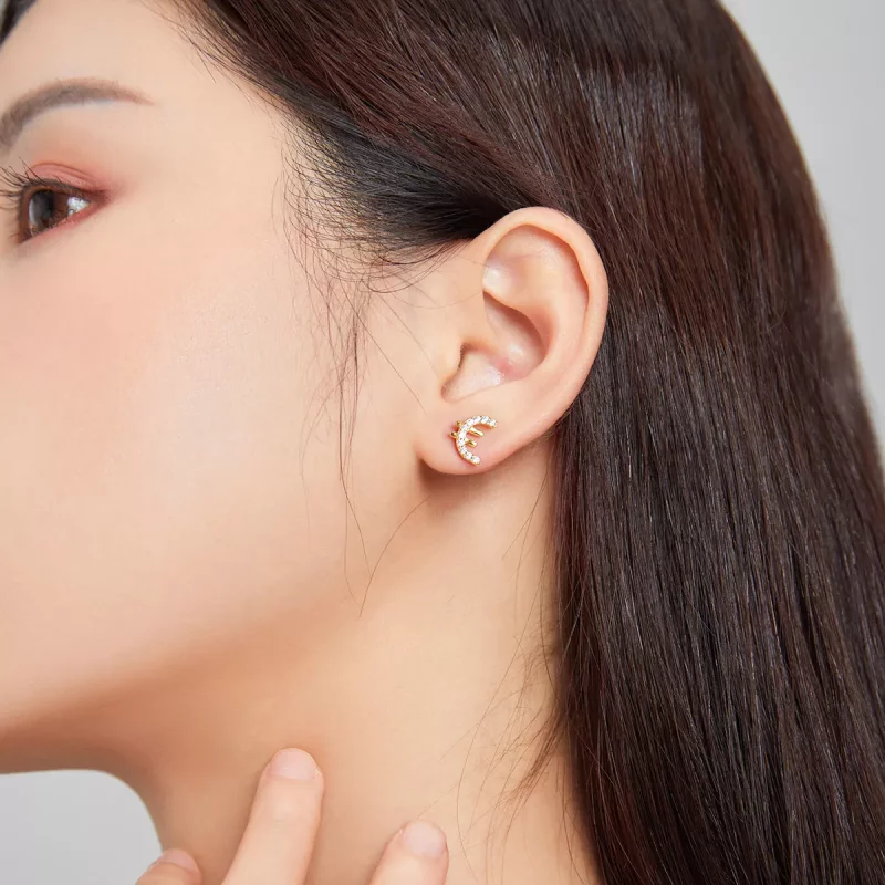 (imagen para) Estilo Pandora Símbolo Secreto - Pendientes de Tachuela - SCE1074 - Ver 4