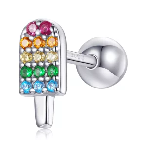 (imagen para) Estilo Pandora Verano Dulce - Pendientes de Helado - BSE491-A