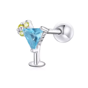 (imagen para) Estilo Pandora Verano Dulce - Pendientes de Tachuela Bebida de Hielo - BSE489
