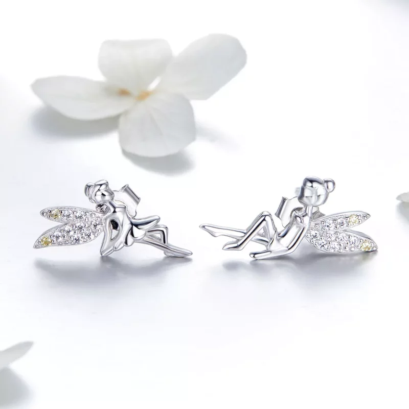 (imagen para) Estos aretes de botón estilo Pandora de Primavera Spirit - BSE046 - Ver 2