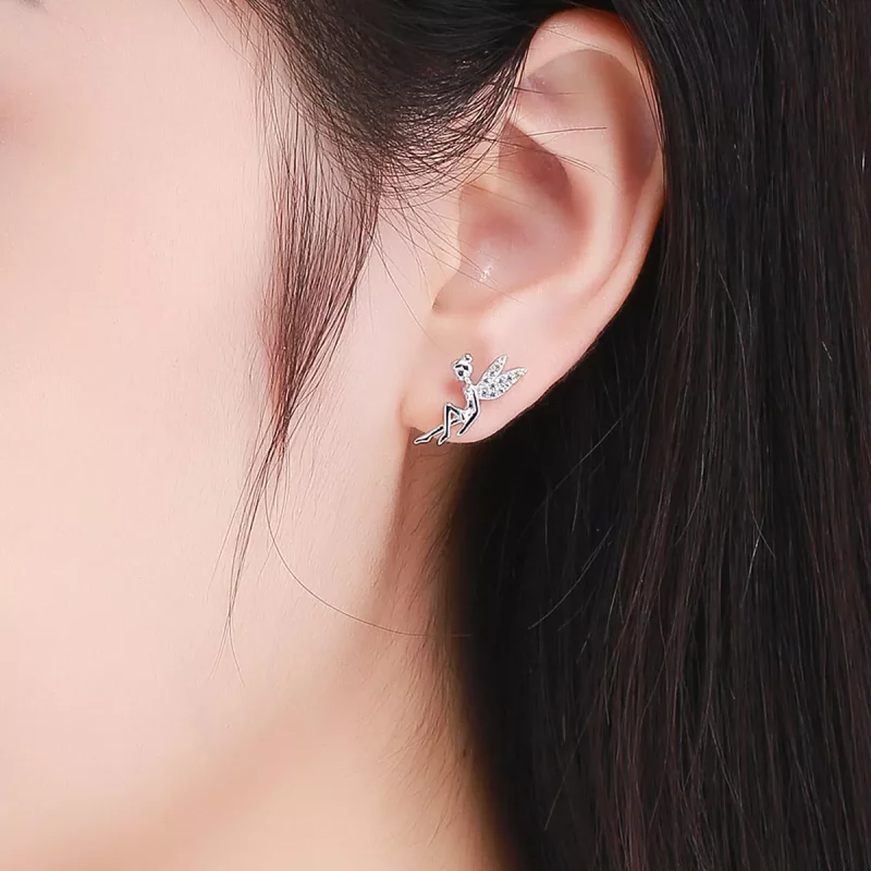 (imagen para) Estos aretes de botón estilo Pandora de Primavera Spirit - BSE046 - Ver 6