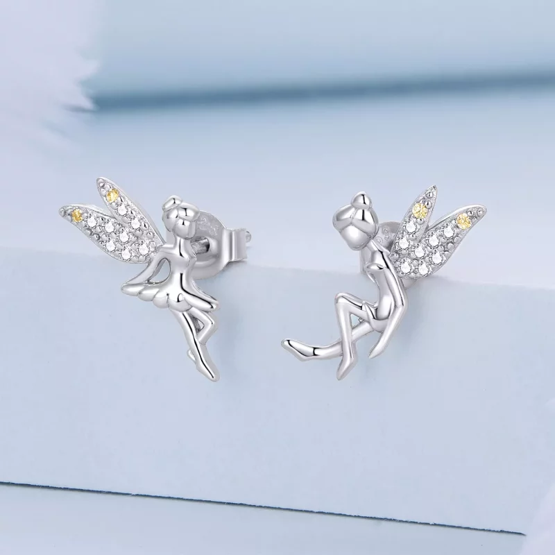 (imagen para) Estos aretes de botón estilo Pandora de Primavera Spirit - BSE046 - Ver 9