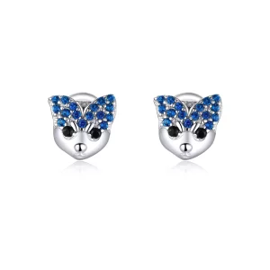 (imagen para) Estos aretes de perno estilo Pandora con diseño de Husky - BSE356