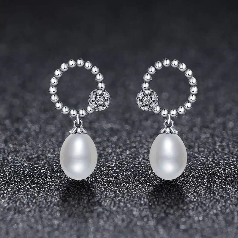 (imagen para) Estos aretes estilo Pandora de temperamento cálido - VSE095 - Ver 2