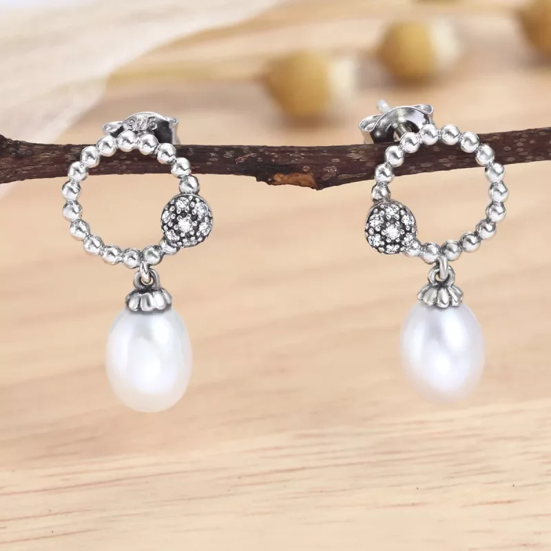 (imagen para) Estos aretes estilo Pandora de temperamento cálido - VSE095 - Ver 3