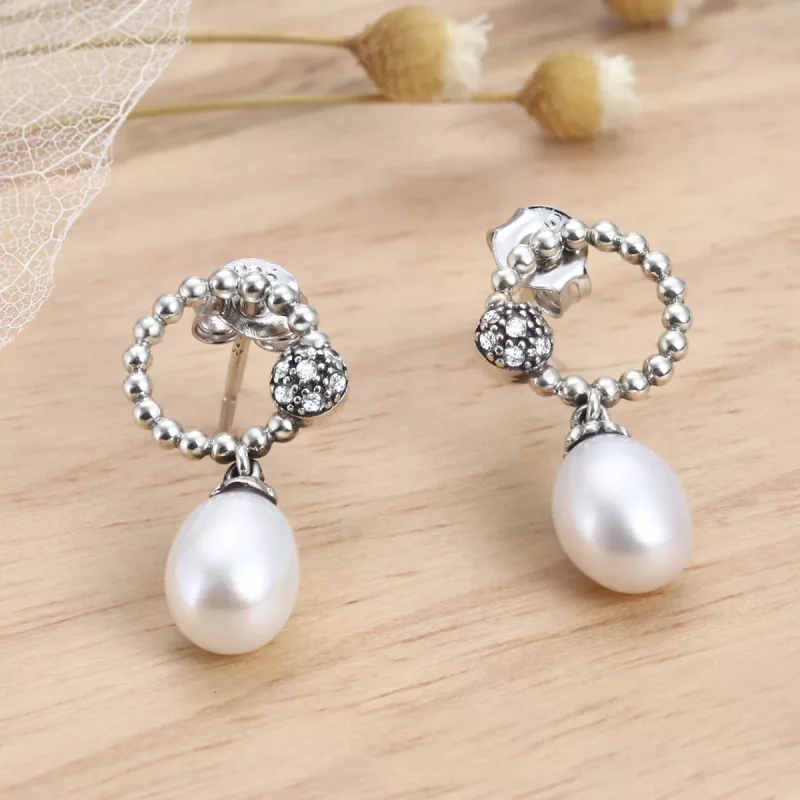 (imagen para) Estos aretes estilo Pandora de temperamento cálido - VSE095 - Ver 5