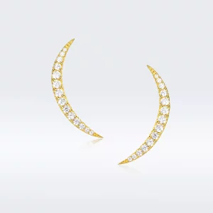 Estos Pendientes de Estilo Pandora con Media Luna - BSE314 (imagen para) Estos Pendientes de Estilo Pandora con Media Luna - BSE314