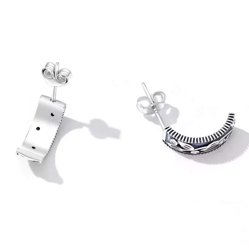(imagen para) Pendientes de botón con estilo retro de patrón Pandora - SCE1415 - Ver 3