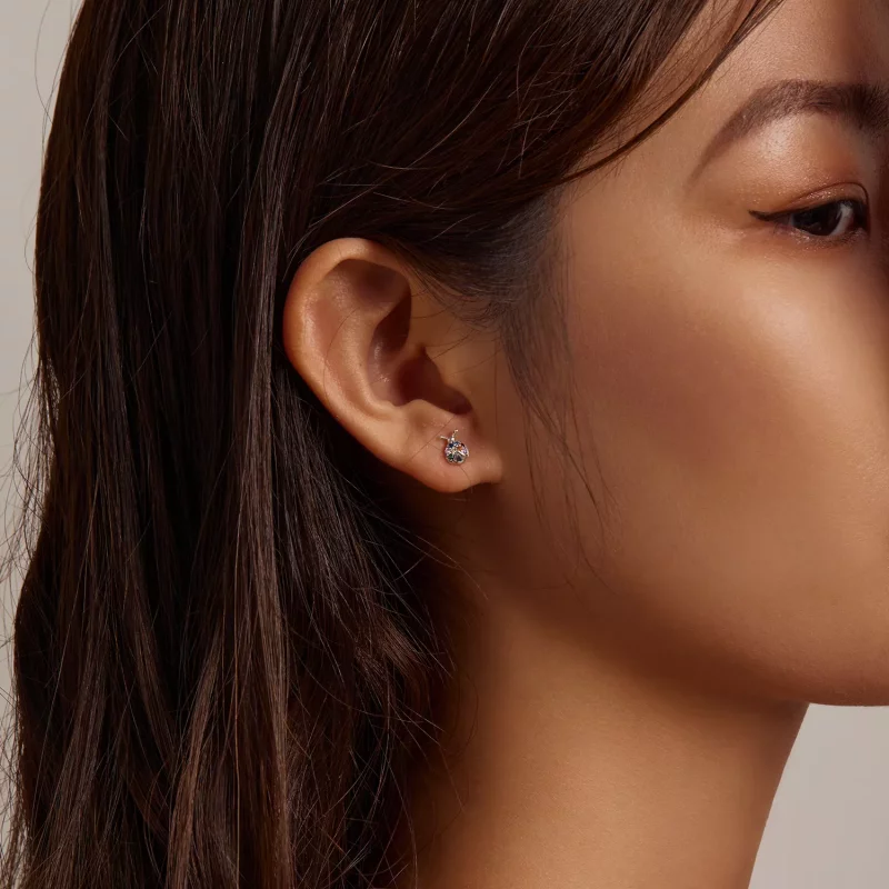 (imagen para) Pendientes de botón estilo Pandora con escarabajos coloridos - BSE560 - Ver 7