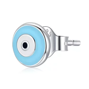 (imagen para) Pendientes de botón estilo Pandora con ojo de guardián - SCE1207-LB
