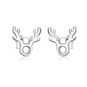 (imagen para) Pendientes de Estilo Pandora con Forma de Astas - BSE116