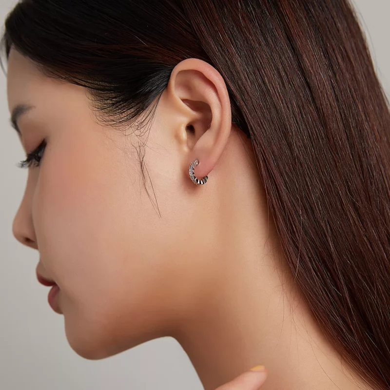 (imagen para) Pendientes de estilo Pandora con personalidad - SCE1175-A - Ver 4