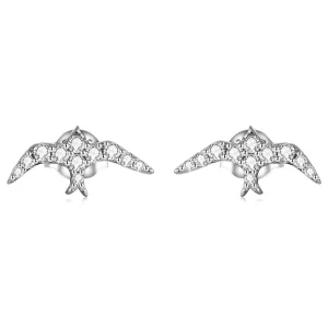 Pendientes de estilo Pandora Mini Swallow - BSE594 (imagen para) Pendientes de estilo Pandora Mini Swallow - BSE594