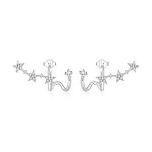 (imagen para) Pendientes de Estrella con estilo Pandora - BSE700