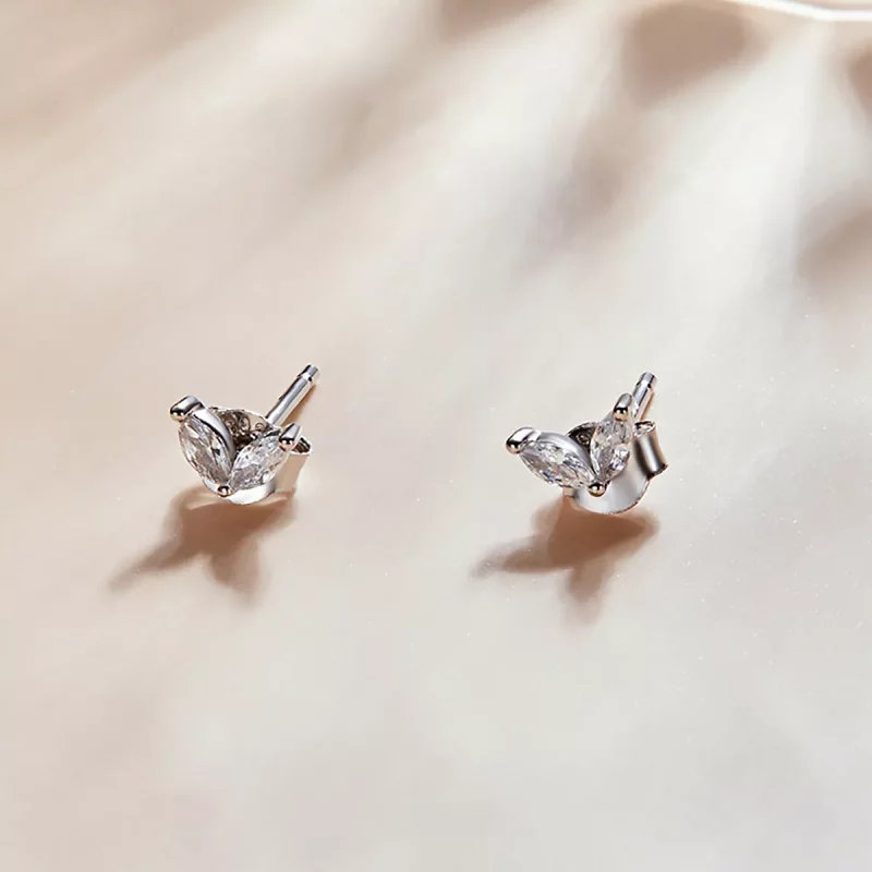 (imagen para) Pendientes de Mariposa Delicados al Estilo Pandora - SCE1240-A - Ver 2