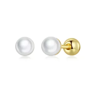 (imagen para) Pendientes de perlas estilo Pandora - BSE630-BS